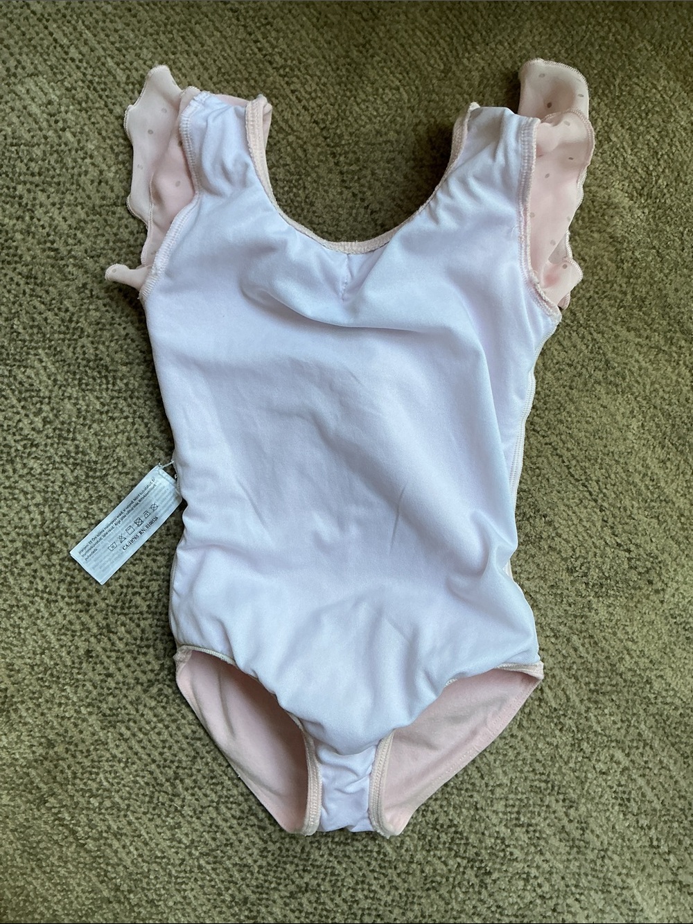 Bloch Girls' -Sz 2-4T- Baby Pink Ballet Leotard with Matching Sparkle Tulle Skir - Picture 5 of 13